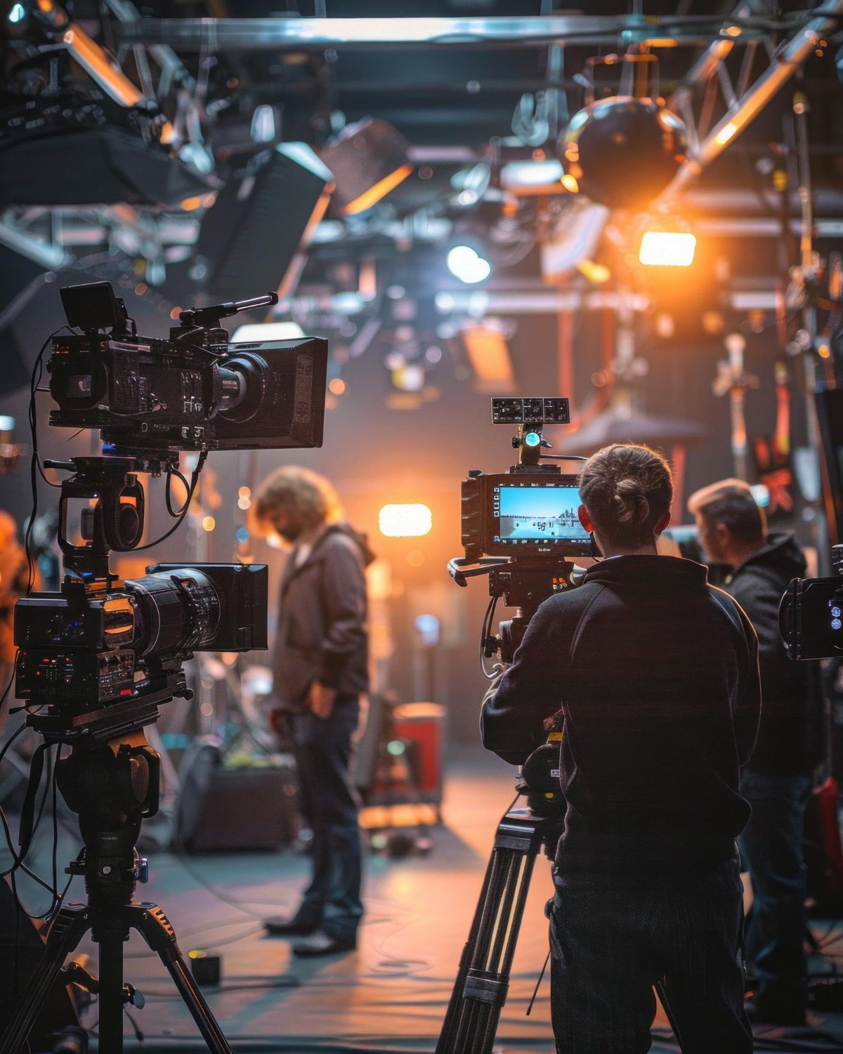 QR Entertainment production in progress on location